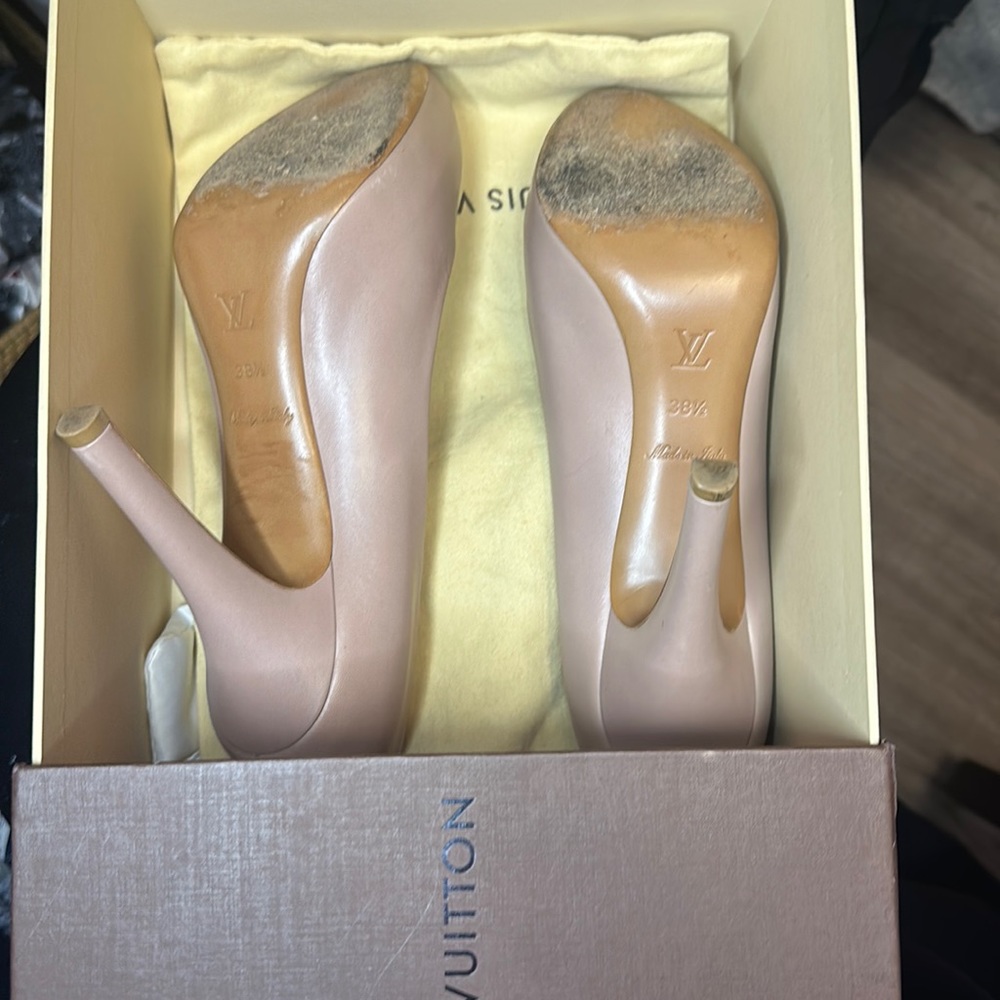 Authentic Louis Vuitton Pink Patent LeatherOh really! Peep Toe Pumps Size38.5 - Picture 12 of 17